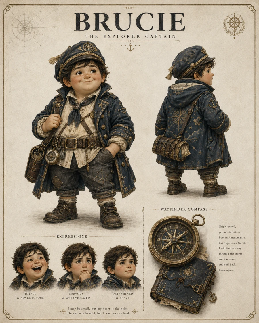 Brucie, the explorer who enters the Timechain